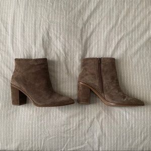 Brown 1.State suede booties